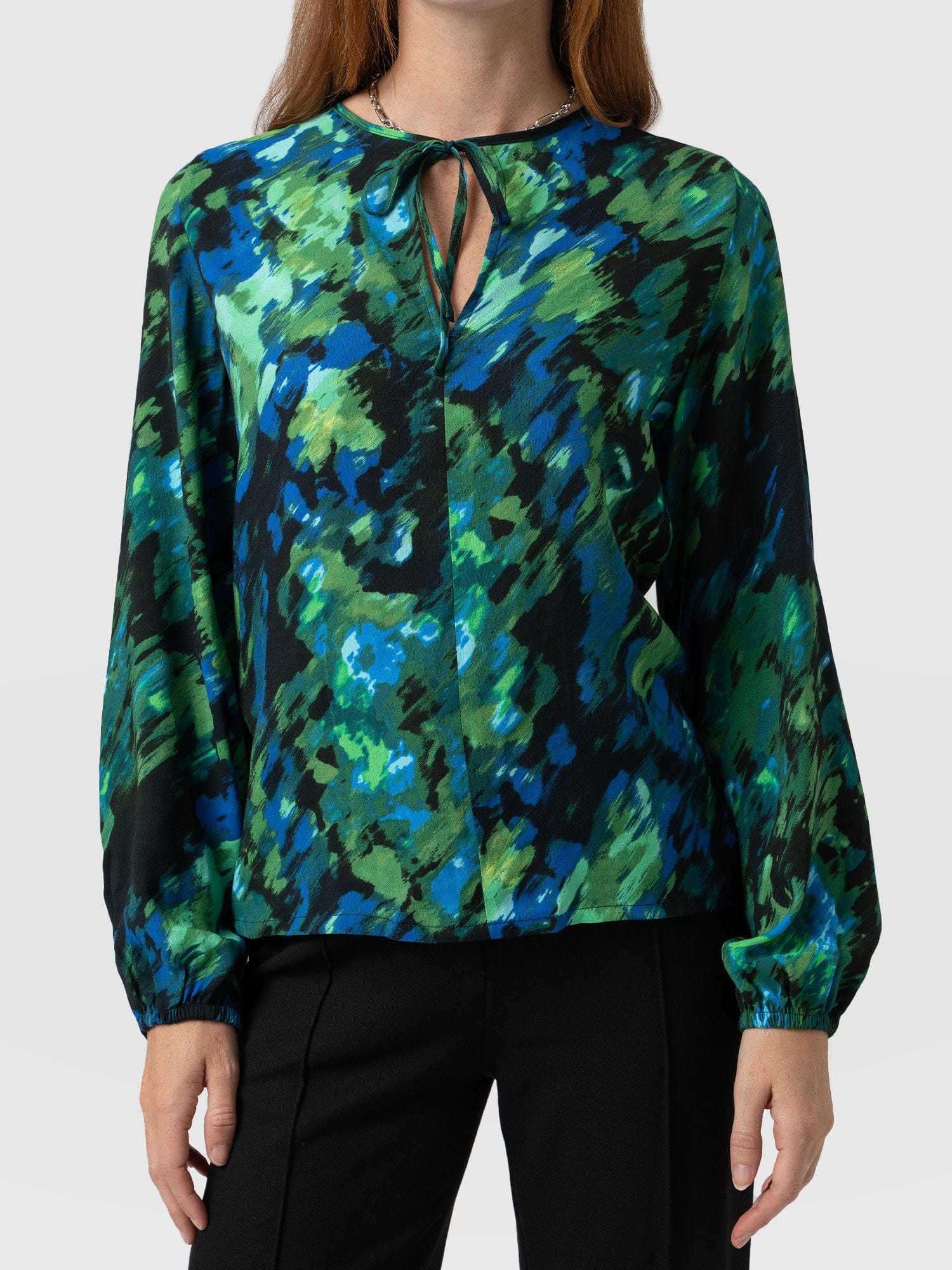 Kristen Blouse - Green Satellite